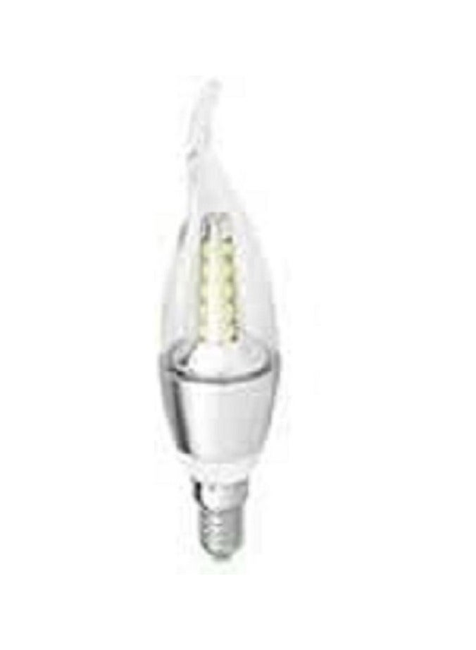 1 LED white light bulb for chandeliers and lampshades, 5 watts