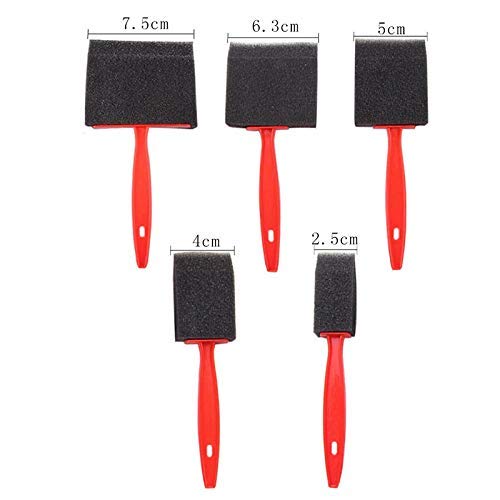 deziine Deziine 5Pcs/Set Paint Dabber Brush Plastic Handle Paint Brush Set Sponge Paint Brushes for Acrylic Painting DIY Drawing Supplies  - Image 2
