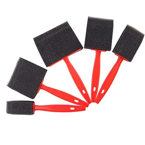 deziine Deziine 5Pcs/Set Paint Dabber Brush Plastic Handle Paint Brush Set Sponge Paint Brushes for Acrylic Painting DIY Drawing Supplies  - Image 3