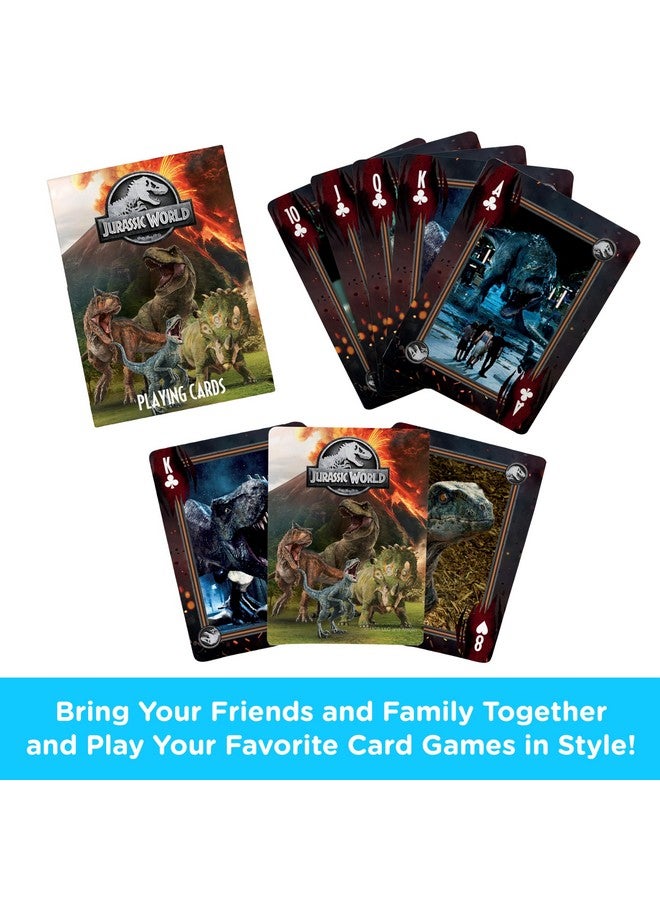 Aquarius AQUARIUS Jurassic World Playing Cards - Jurassic World Themed Deck of Cards for Your Favorite Card Games - Officially Licensed Jurassic World Merchandise & Collectibles - Image 2