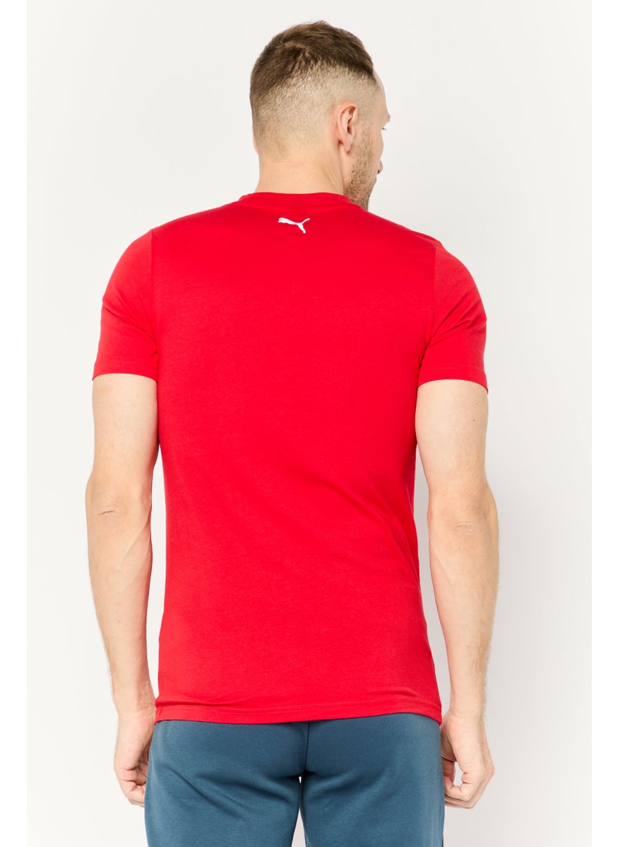 Puma x Scuderia Ferrari - Men Sportswear Fit Short Sleeves Training  T-shirt, Red - Image 1