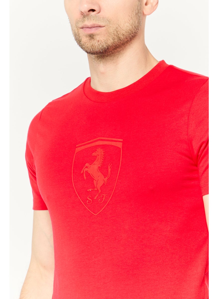 Puma x Scuderia Ferrari - Men Sportswear Fit Short Sleeves Training  T-shirt, Red - Image 1