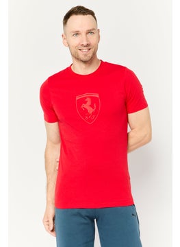 Puma x Scuderia Ferrari Men Sportswear Fit Short Sleeves Training  T-shirt, Red  - Image 1