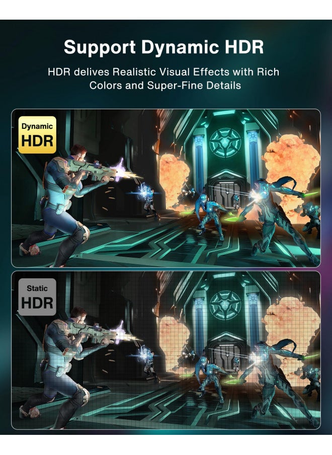 ivanky - VESA Certified DisplayPort Cable 1.4, iVANKY 8K DP Cable 6.6ft (8K@60Hz, 4K@144Hz, 2K@240Hz)HBR3 Support 32.4Gbps, HDR, HDCP 2.2, FreeSync G-Sync, Braided Display Port for Gaming Monitor, Graphics, PC - Image 1