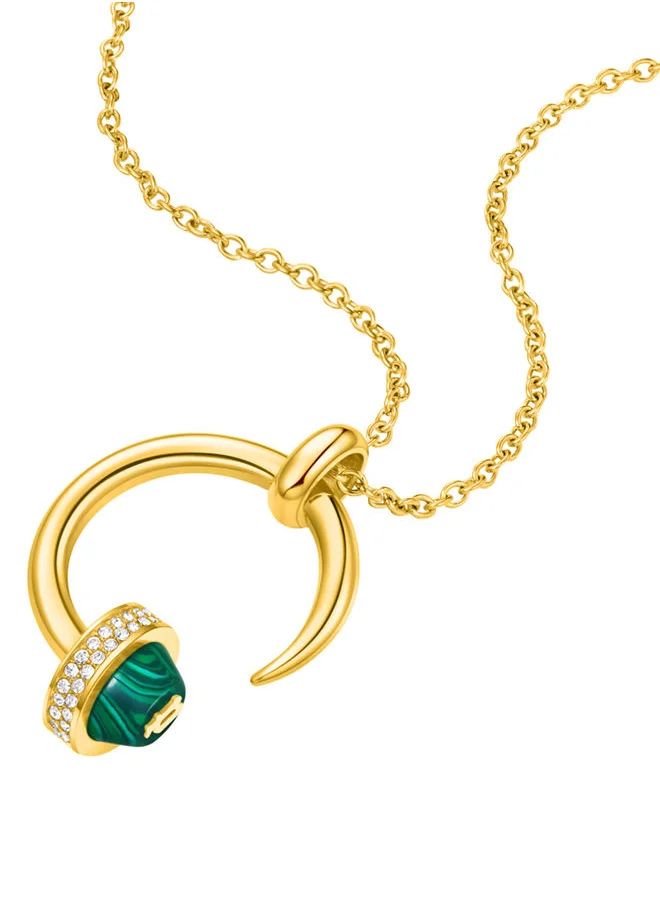 بوليس POLICE - Necklace For Women Gold Plating With Malachite - PEJLN0001501