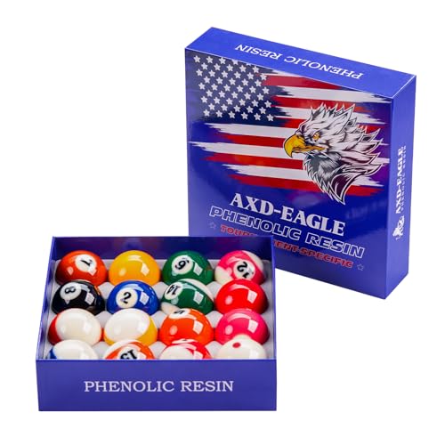 KONLLEN AXD-1TH Billiard Balls Pool Table Accessories 2-1/4" Regulation Size 16 Pool Balls Billiard Set - Image 1