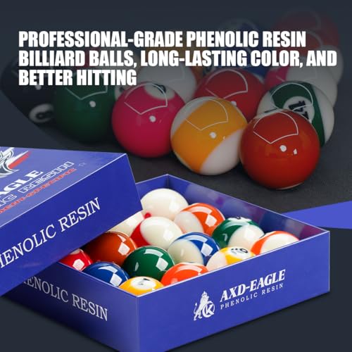KONLLEN AXD-1TH Billiard Balls Pool Table Accessories 2-1/4" Regulation Size 16 Pool Balls Billiard Set - Image 3
