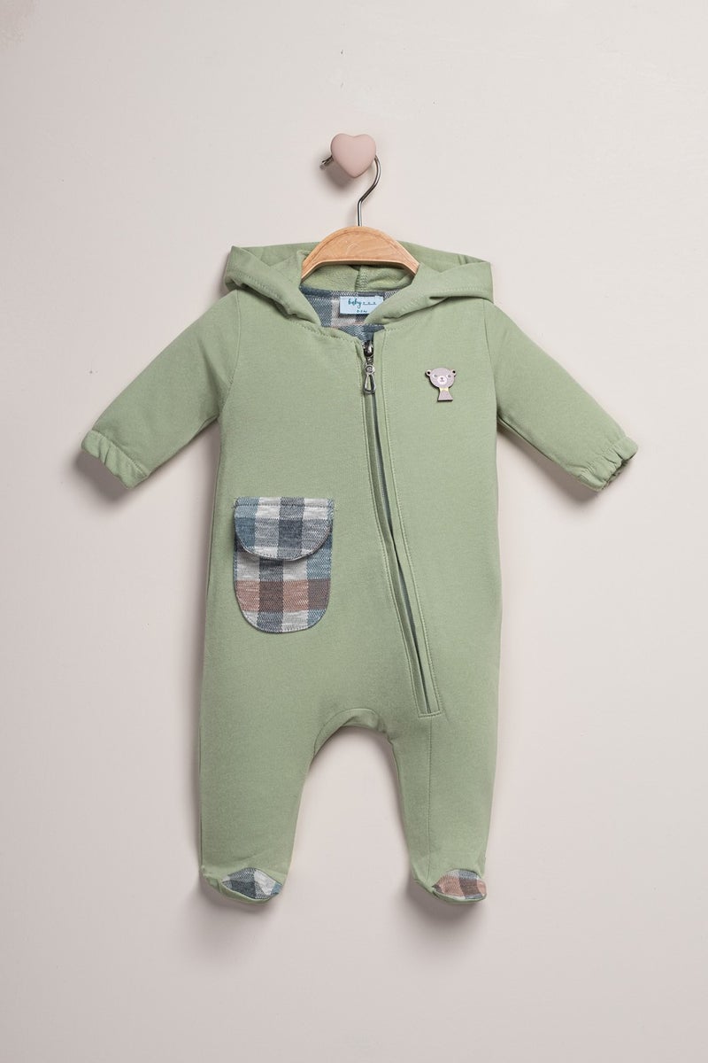 Baby Fou Hooded Zippered Jumpsuit - Image 1