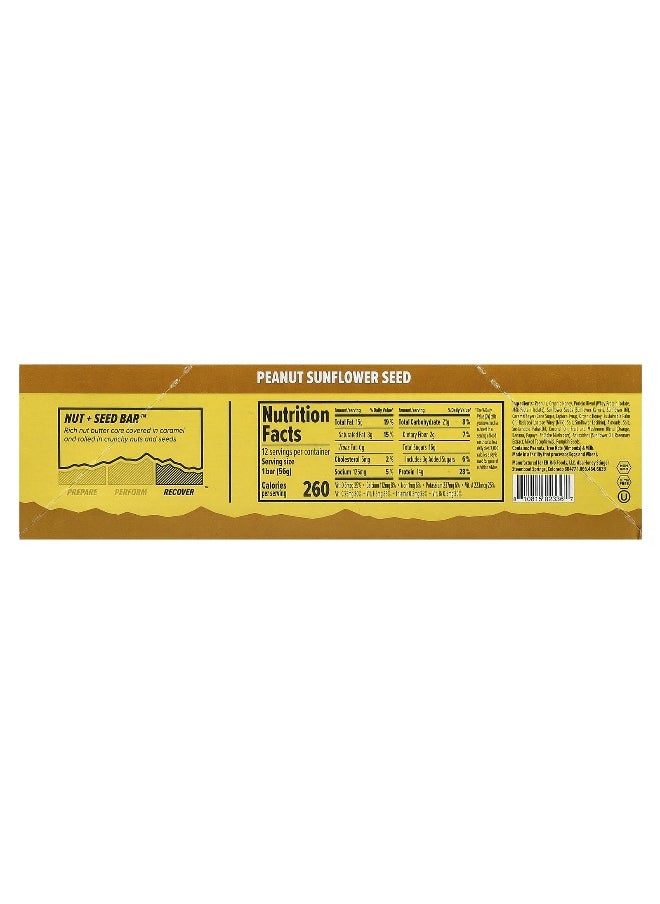 Honey Stinger Honey Stinger, Nut + Seed Bar™, Peanut Sunflower Seed, 12 Bars, 1.98 oz (56 g) Each  - Image 2