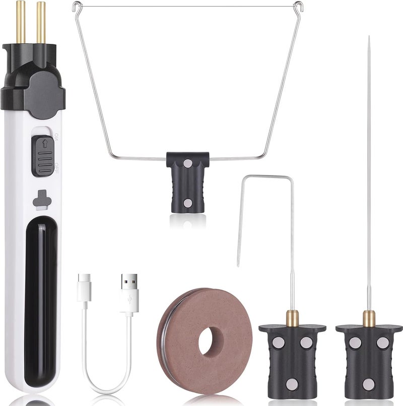 Genround 6 in 1 Cordless Foam Cutter,Electric Cutting Machine Pen Tools Kit,Styrofoam Cutting Pen, Foam Carving Tools for Foam Cutting Holes Digging Details Handling - Image 1