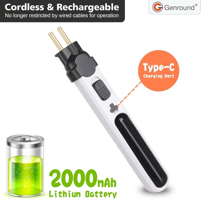 Genround 6 in 1 Cordless Foam Cutter,Electric Cutting Machine Pen Tools Kit,Styrofoam Cutting Pen, Foam Carving Tools for Foam Cutting Holes Digging Details Handling - Image 2