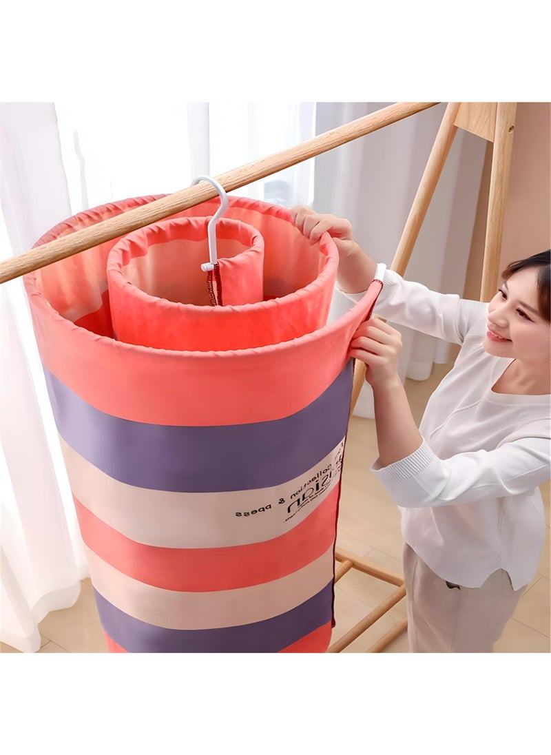 Laundry Dryer - Innovative Spiral Drying System Perfect For Limited Spaces Like Balconies And Bathrooms, Combining Functionality And Style For Your Laundry Needs