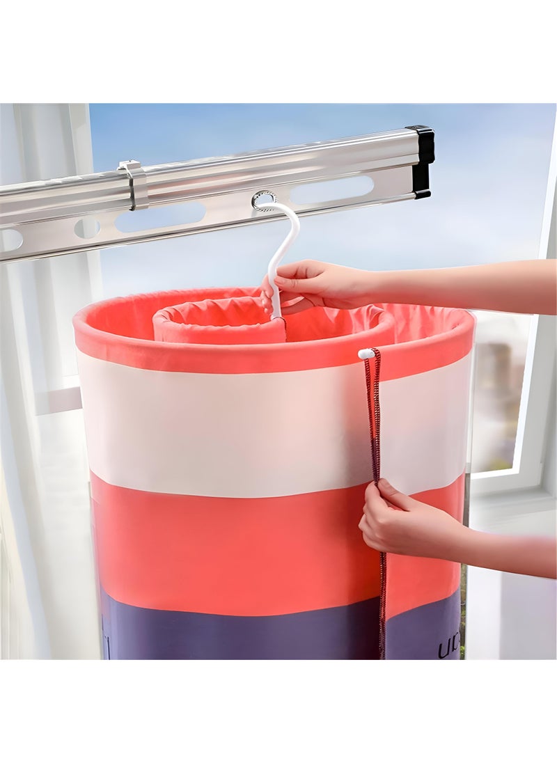 Laundry Dryer - Innovative Spiral Drying System Perfect For Limited Spaces Like Balconies And Bathrooms, Combining Functionality And Style For Your Laundry Needs