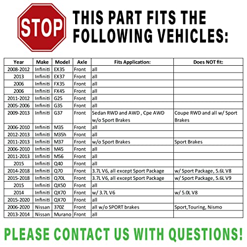 Goodyear Anti Ox Polished Front Brake Kits Rotors & Ceramic Pads For INFINITI,Nissan & More PRK68818F - Image 2