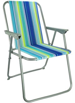 Folding striped pattern beach chair for patio, fishing, picnics and outdoor BBQ - pzsku/ZF836939D6C9E4B9A55CFZ/45/_/1725379257/b469847d-b915-44f1-8053-ce9bec133c69