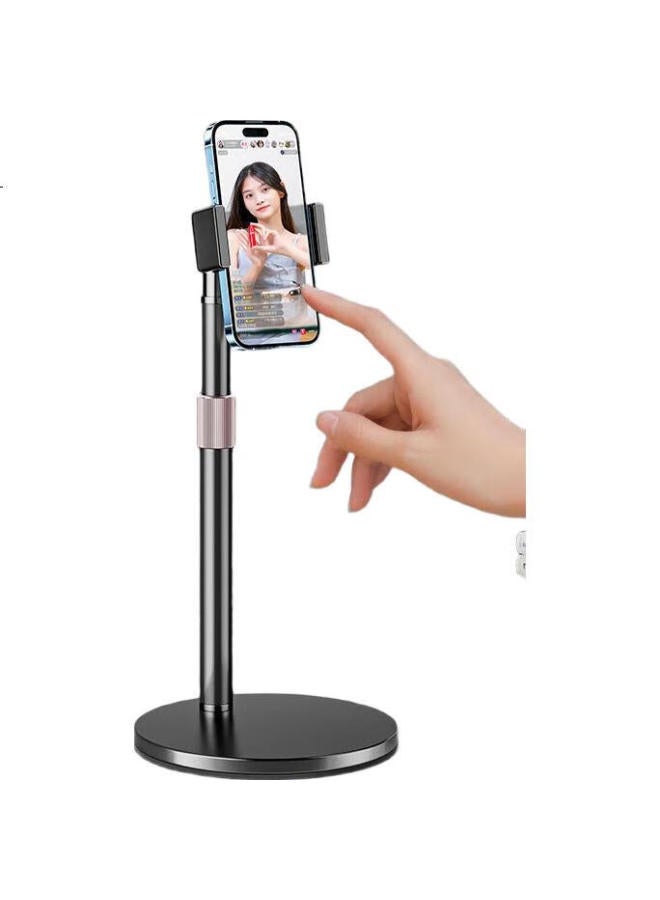 Lingchen Phone Stand Desktop Adjustable Overhead Selfie Stick Lazy Man Drama Short Video Shooting Drawing Stand 360° Rotatable Multi-Functional Metal Phone Stand - Image 1