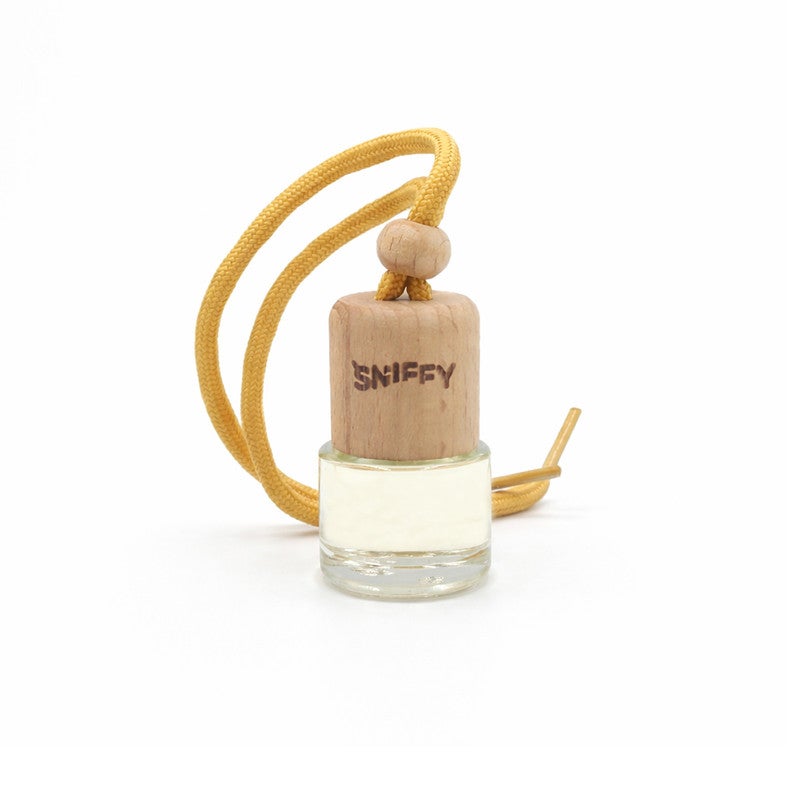 Sniffy Lemon Car Hanging Air Freshener, Fresh Lemon Scent Perfume Diffuser Bottle, Long Lasting Car Air Freshener, Wooden Cap Glass Bottle Deodorizer, Non Toxic Alcohol Free Oil, Spill Proof Rear View Mirror Hanging, Home Office Room Fragrance - Image 4