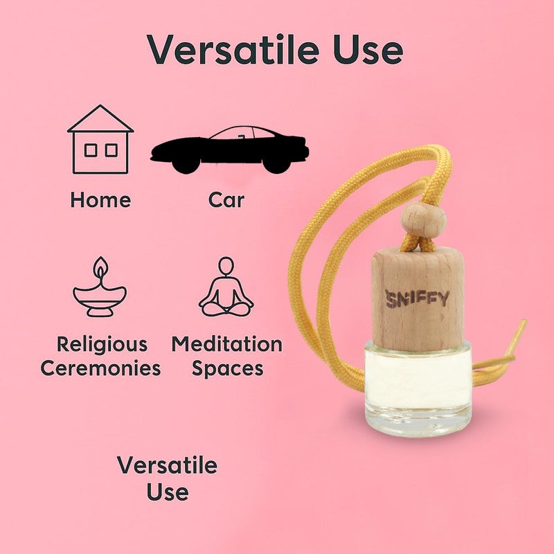 Sniffy Lemon Car Hanging Air Freshener, Fresh Lemon Scent Perfume Diffuser Bottle, Long Lasting Car Air Freshener, Wooden Cap Glass Bottle Deodorizer, Non Toxic Alcohol Free Oil, Spill Proof Rear View Mirror Hanging, Home Office Room Fragrance - Image 5