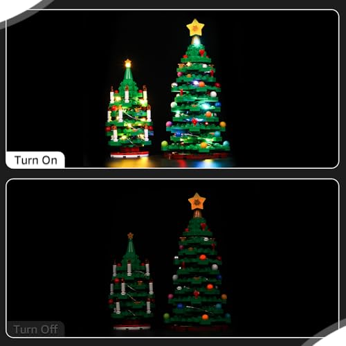 Nitemode LED Light Kit Compatible with Lego Christmas Tree 40573 Upgraded Brightness Adjustable Lighting AccessoriesNo Model - Image 5