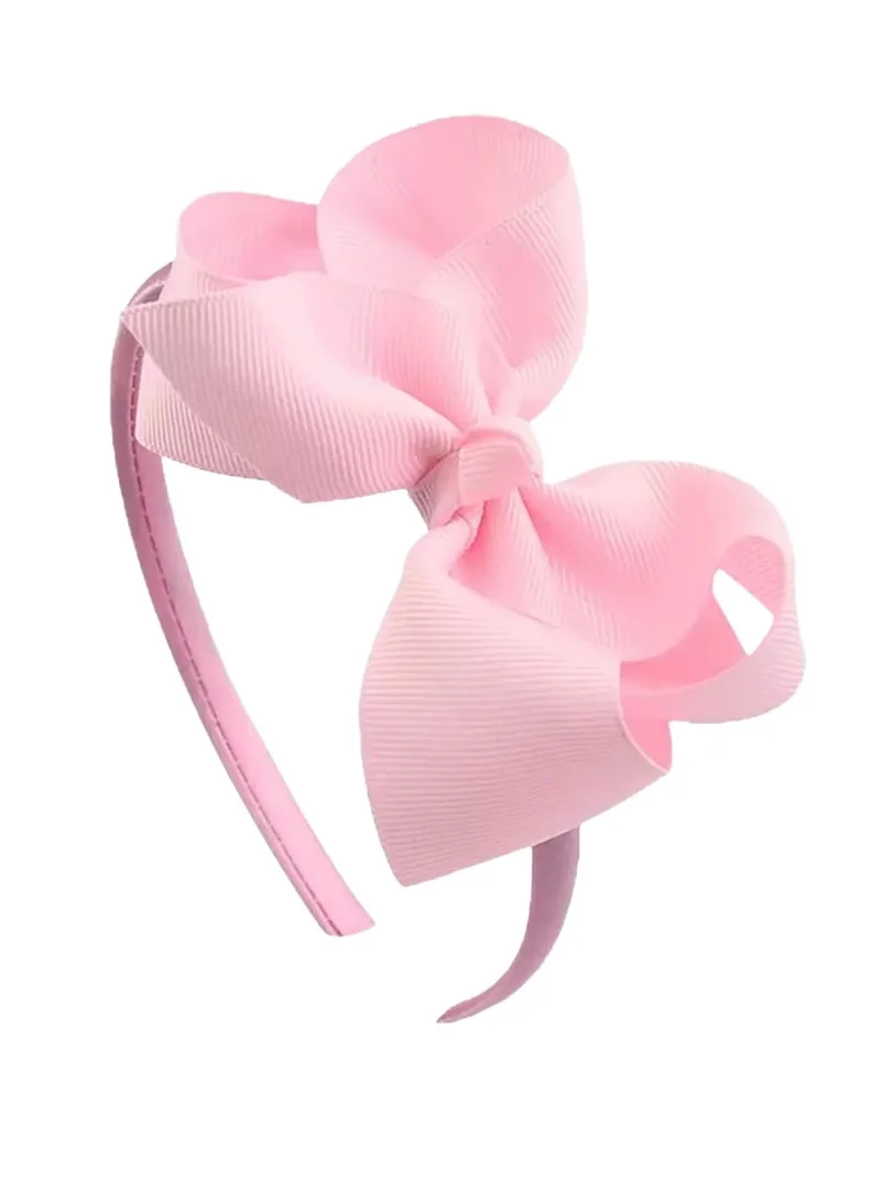 Lion Llama Pastle Kids Girls Cute Bowknot Headband, Handmade Cloth Twisted Bow Hairband for Children, Soft Sweet Style Hair Accessory -Pastle Color (4-piece set) for Women | Best Price UAE