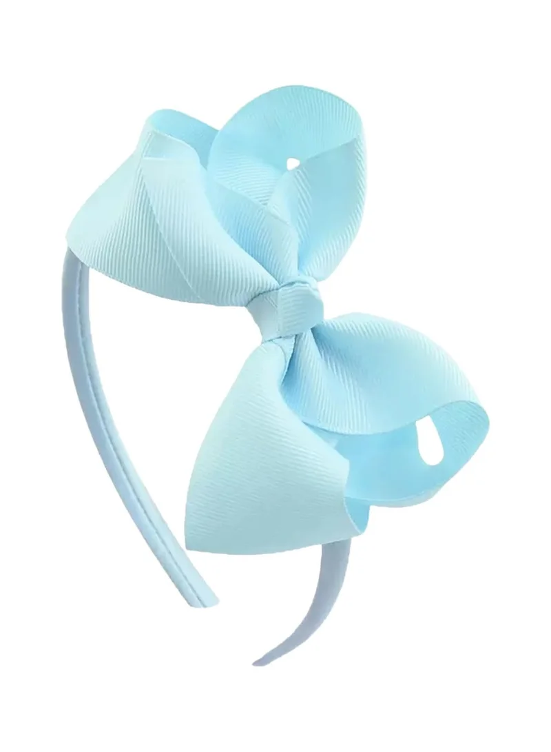 Lion Llama Pastle Kids Girls Cute Bowknot Headband, Handmade Cloth Twisted Bow Hairband for Children, Soft Sweet Style Hair Accessory -Pastle Color (4-piece set) for Women | Best Price UAE