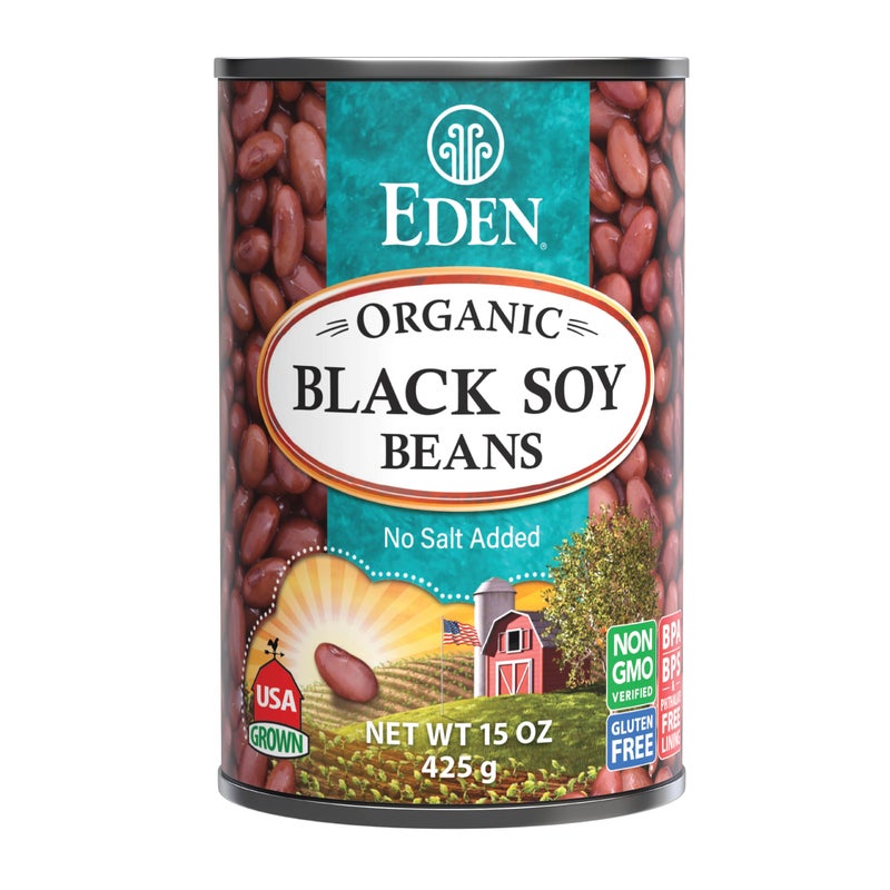Eden Organic Black Soybeans, 15 oz Can (12-Pack), Complete Protein, No Salt, Non-GMO, Gluten Free, Vegan, Kosher, U.S. Grown, Heat and Serve, Macrobiotic, Soy Beans … - Image 2