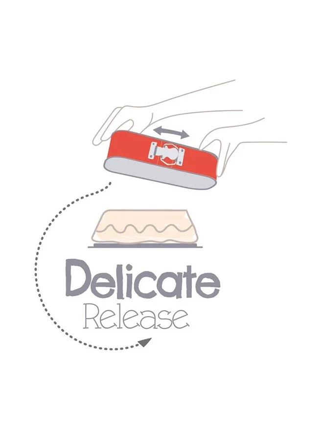 Tefal Tefalj Delibake 1640314 Cake Mould With Hinge 30 X 11 Cm Red/Grey
