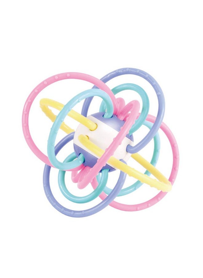 WEofferwhatYOUwant Sensory Teether And Rattle. Grab, Chew, And Shake. Plastic Center For Easy Cleaning And No Exposed Screws. Infant Safe For Plus 0 Months  - Image 1