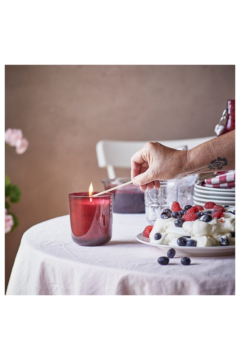شمعة معطرة في زجاج، توت/أحمر، 50 ساعة - Image 4