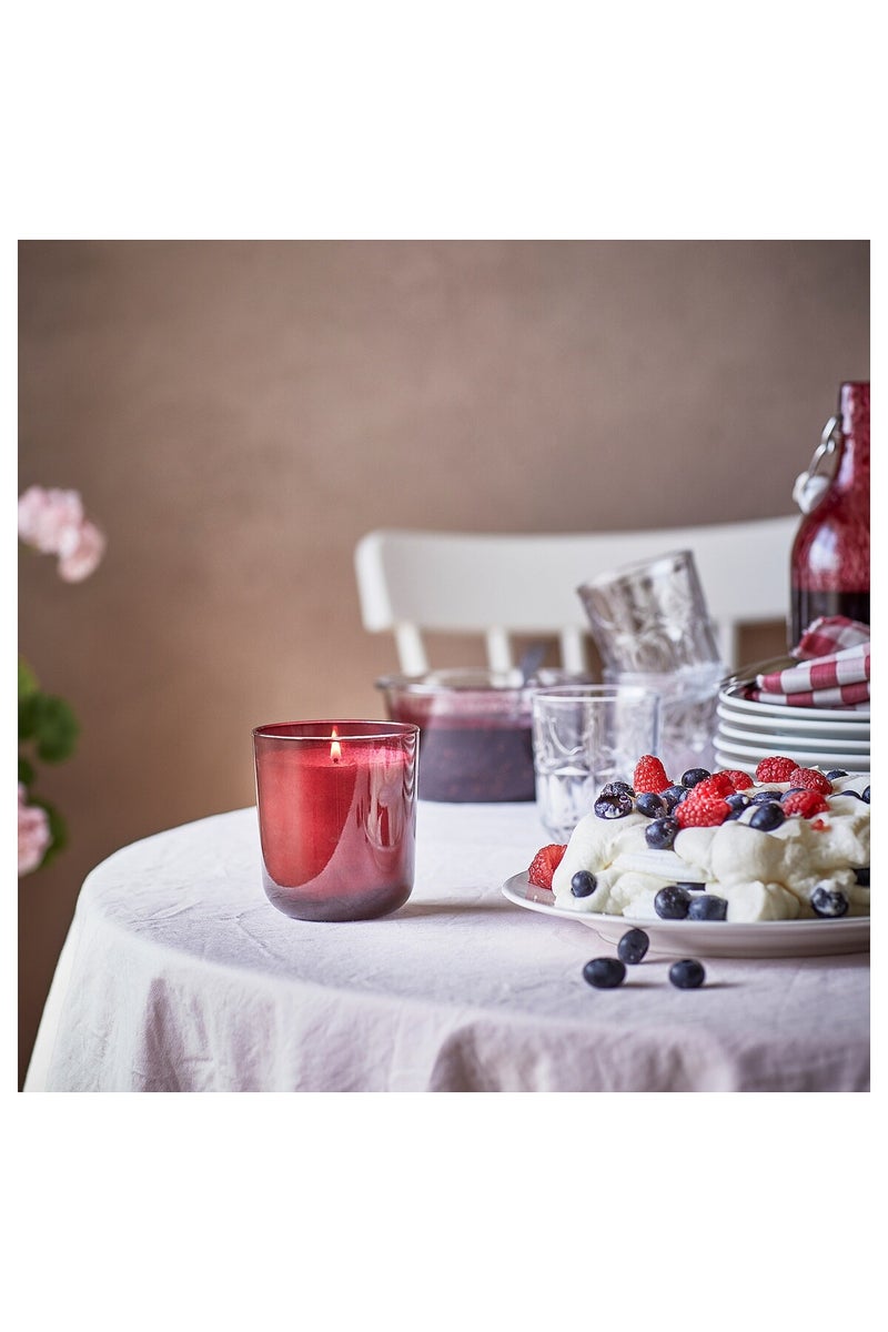 شمعة معطرة في زجاج، توت/أحمر، 50 ساعة - Image 3