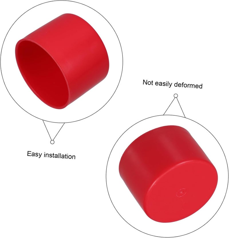 DOITOOL 10Pcs Scaffolding Sleeve Protective Caps for Steel Pipe Slip Round Tube Covers for Indoor Outdoor Use Construction and Renovation Projects - Image 3