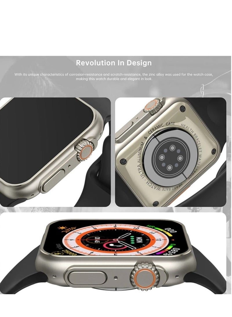 ساعة ذكية ULTRA3 لحساب السعرات الحرارية و استقبال الرسائل و المكالمات  و تدعم اللغة العربية 49 مم - Image 2