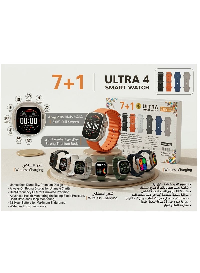Smart Watch ULTRA4 Health Fitness Tracker Sport Watch 49MM - Image 3