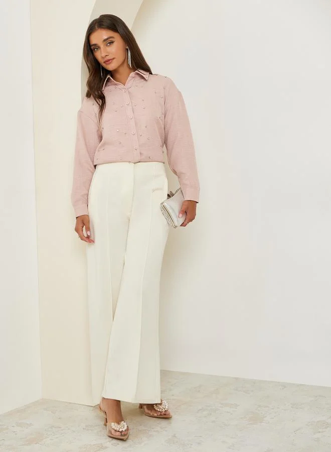 ستايلي بلوزة طويل مزين