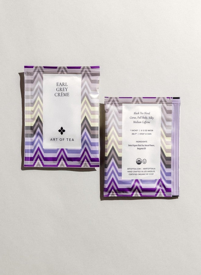 Art of Tea | Organic Earl Grey Cream Tea| 50 Count Pyramid Tea Bag Sachets - Image 2