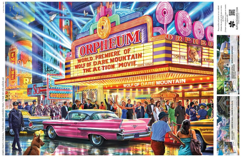 Buffalo Games - Night and Day - Steve Crisp - 1960's Cinema - 1000 Piece Jigsaw Puzzle for Adults - Challenging Puzzle Perfect for Game Nights - Finished Size is 26.75 x 19.75 - Image 5