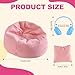 Ciunura Doll Car Seat for LABUBU Handmade Bean Bag Sofa with Blue Earphone AntiSlip BottomCute Dispaly Accessories for 5967in DollsPink - Image 4
