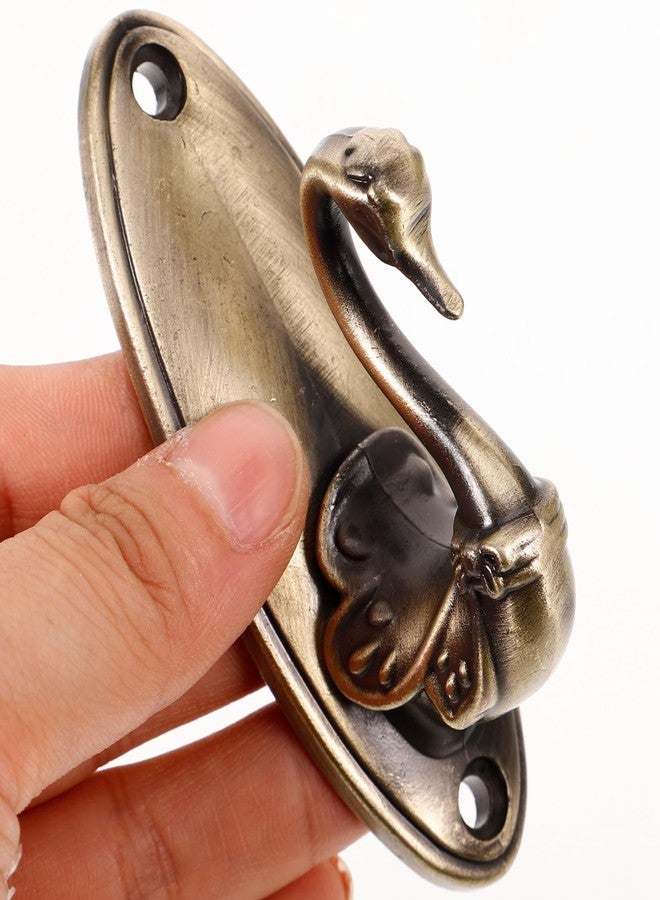 VORCOOL Pair of Swan Style Drapery Curtain Holdbacks Tieback Hooks (Bronze) - Image 2