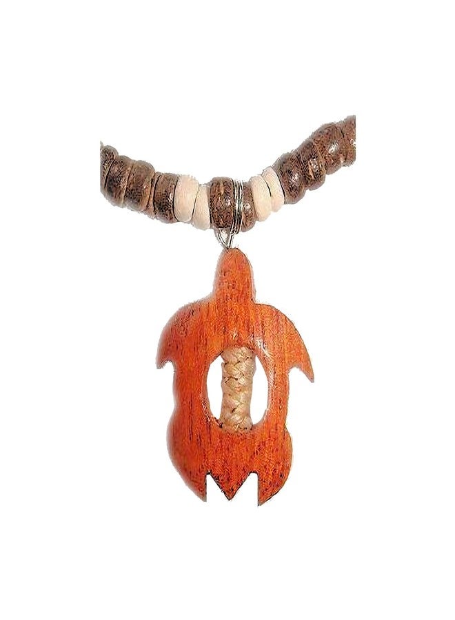 Zero Gravity Hawaii Hawaiian Honu Turle Pendant with Dark Brown Coconut Necklace - Image 3