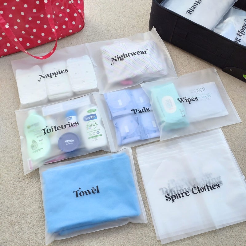 ASVP Shop 21x Baby Hospital Maternity Organiser Bags Essentials | Baby Shower | Mum to Be | Labor & Delivery Bag Labels - Image 5