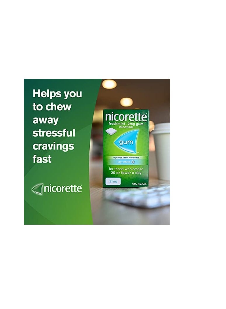 nicorette Nicorette	Icy White 4mg Gum 105 Pieces  - Image 4