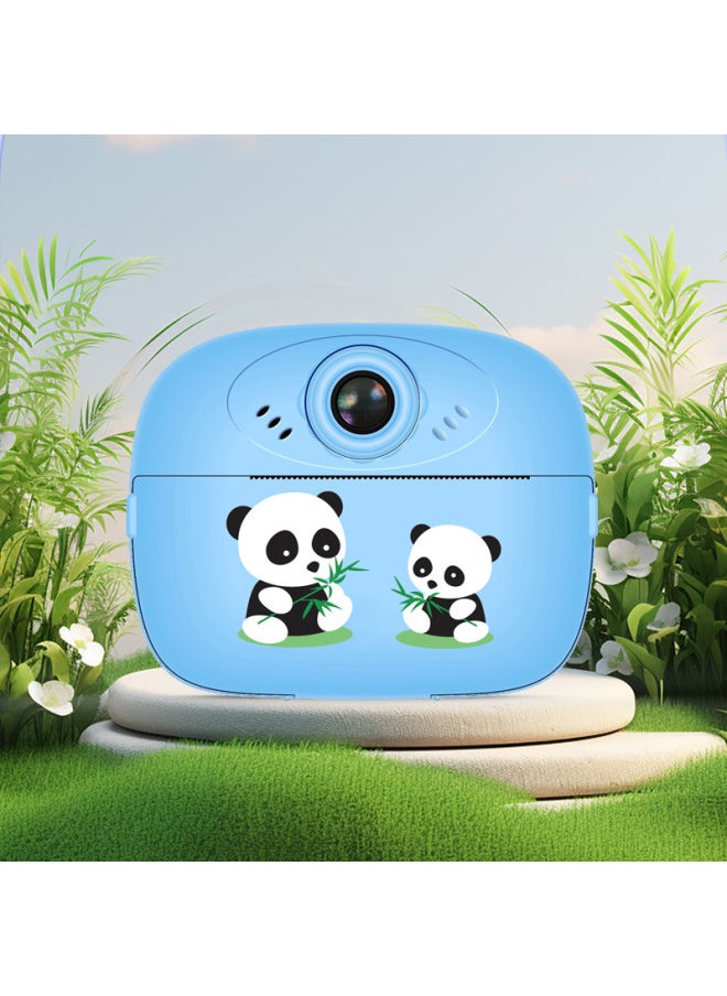 Generic HD Print Camera Children's Poroflo Camera One-shot Self-timer Y600Y70-Color:Pure Clear Bear Blue  - Image 5