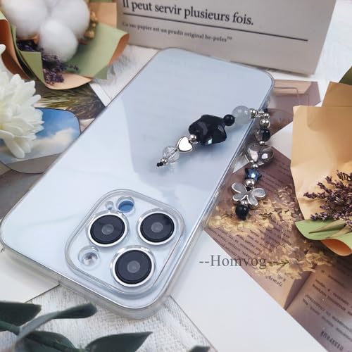 cioatu Homvog 1-4PCS Cute Phone Charms Aesthetic Y2K Cell Phone Charms Strap Strawberry Butterfly Star PhoneCharm Y2K Accessories for Bag Keychain Airpods Camera Pendants Decor (2x White Cloud Star) - Image 5