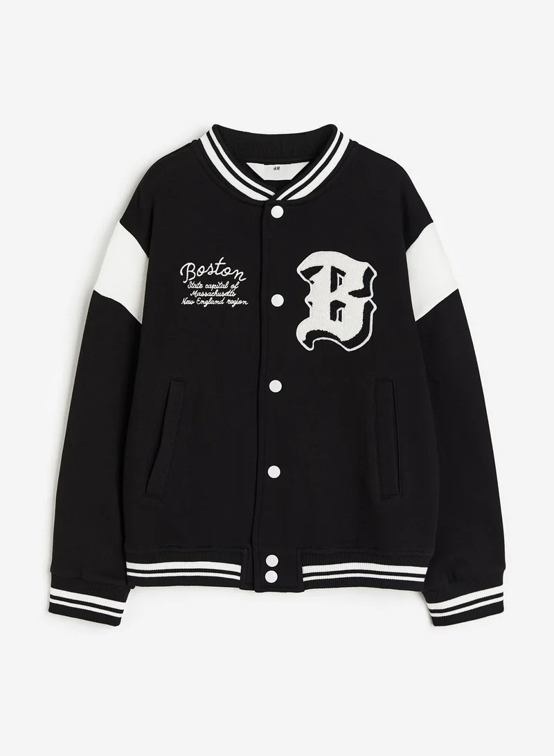 H&M Kids Motif-Detail Baseball Jacket