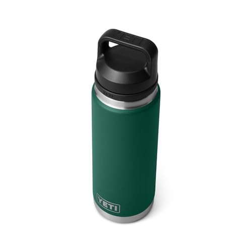 YETI Rambler 26 oz Bottle, Vacuum Insulated, Leakproof, Stainless Steel with Chug Cap, Black Forest Green - Image 5