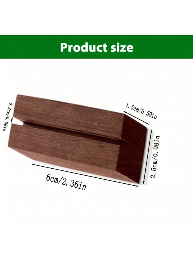 MAIDI 10pcs Wooden Place Card Holders, Manufactured Wood Table Number Stands for Ceremony, Birthday Party, Home Decor - General Fit for Halloween,Christmas Event & Party Supplies - Image 3