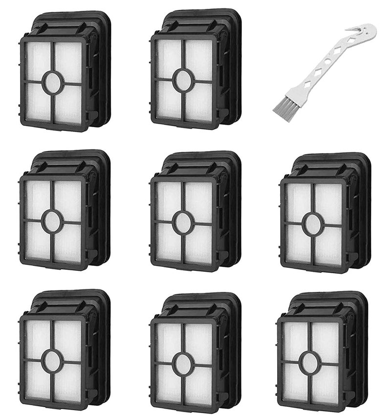 Bvhonwe 8 Pack 1866 Replacement Filters Compatible with Bissell Crosswave 1785 2306 2551  2554 CrossWave Cordless Max All in One WetDry Vacuum Cleaner Compare to Part  1608684