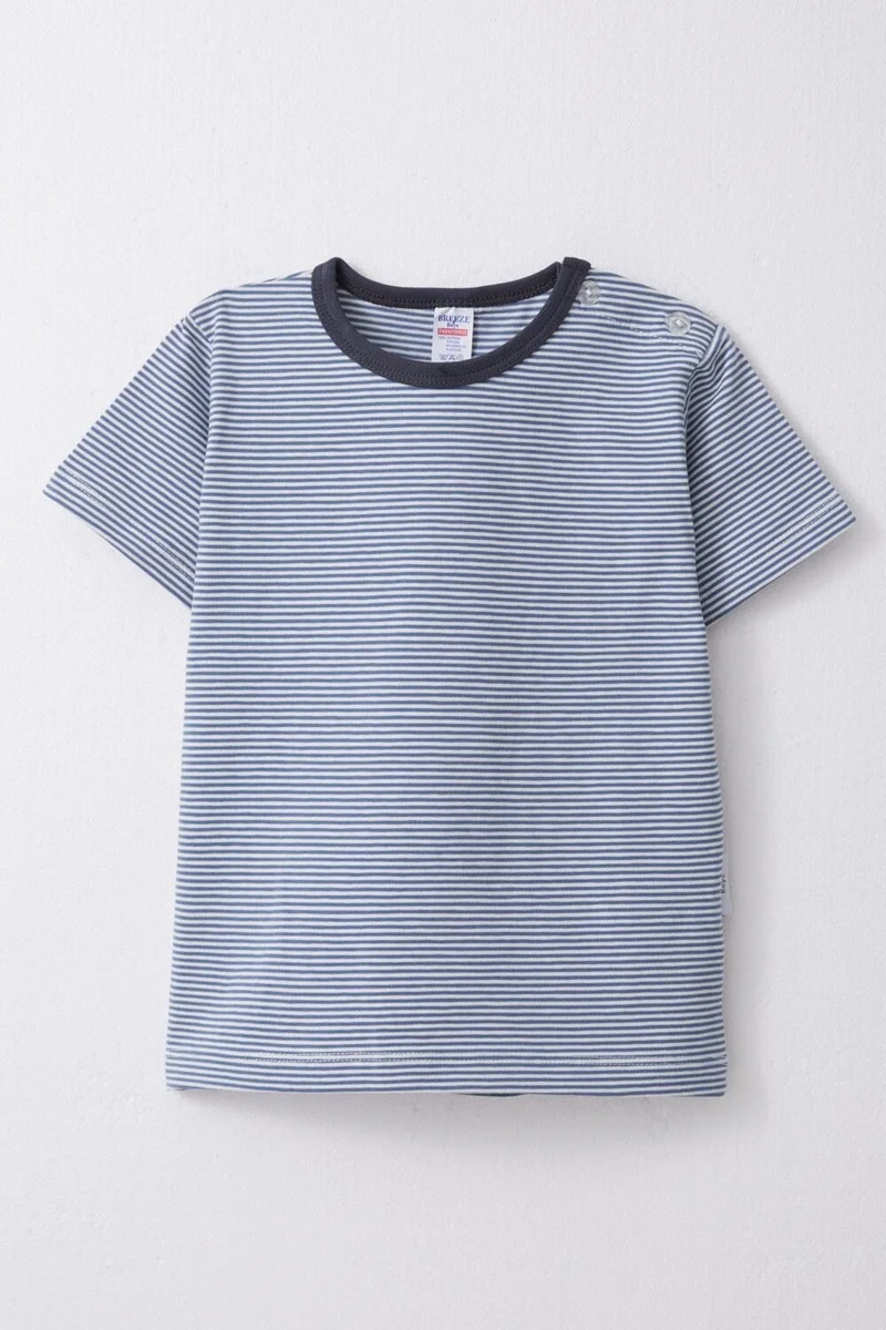 Breeze Breeze Boy's T-Shirt Patchwork Striped 1-4 Years, Mixed Color