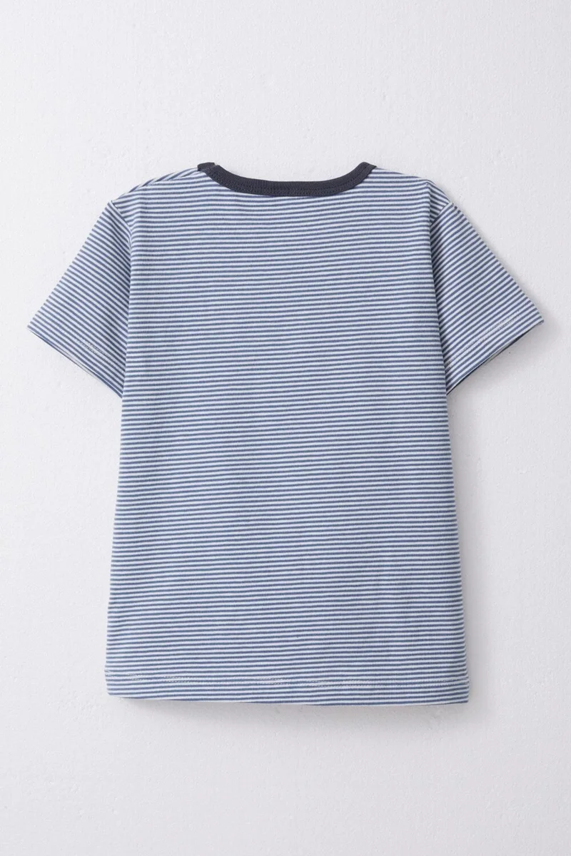 Breeze Breeze Boy's T-Shirt Patchwork Striped 1-4 Years, Mixed Color