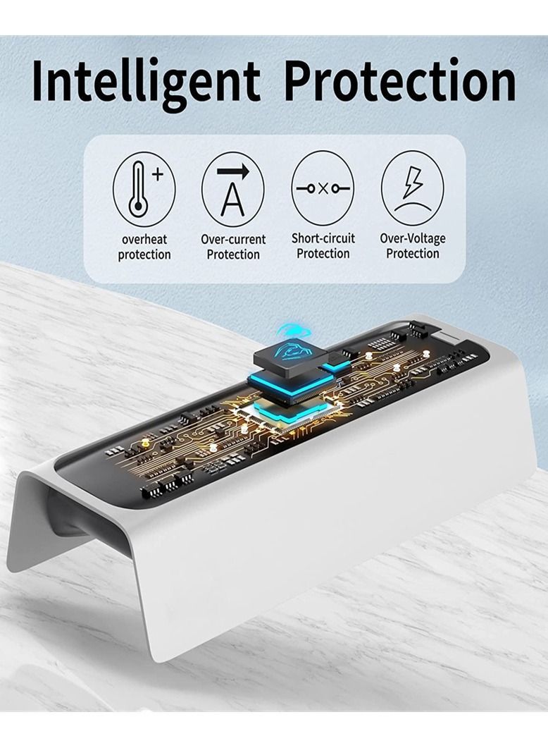 Captaintech Arabest PS5 Controller Charger, Charging Station with Intelligent Chip in 3 Hrs Fast Type-C Charging, Dualsense Stand Docking for Dual Controllers LED Indicator  - Image 2